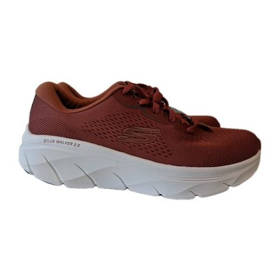 Skechers Men s D'LUX Walker 2.0 Air-Cooled Memory Foam Sneakers Sz.9 Rust Color
