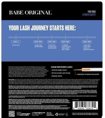 BABE ORIGINAL Essential Eyelash serum 0.07 fl oz/2ml 6 Month
