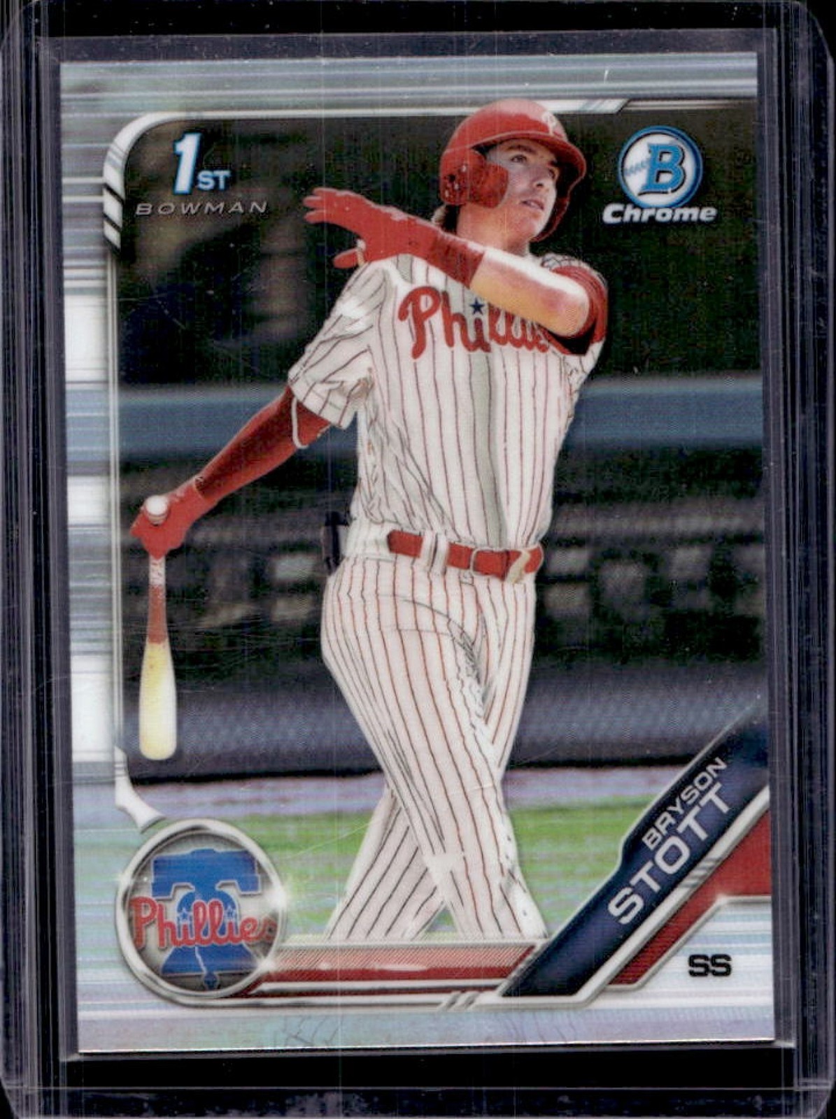 2019 Bowman Draft Bryson Stott Chrome 1st Prospect Refractor #BDC-79 Phillies