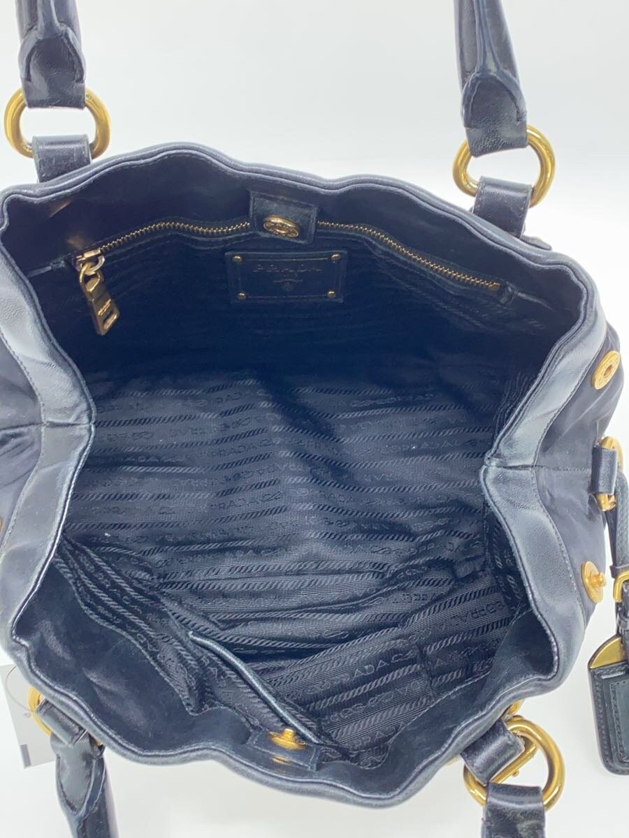 PRADA Handbag BLK Solid BR4559 - image 6