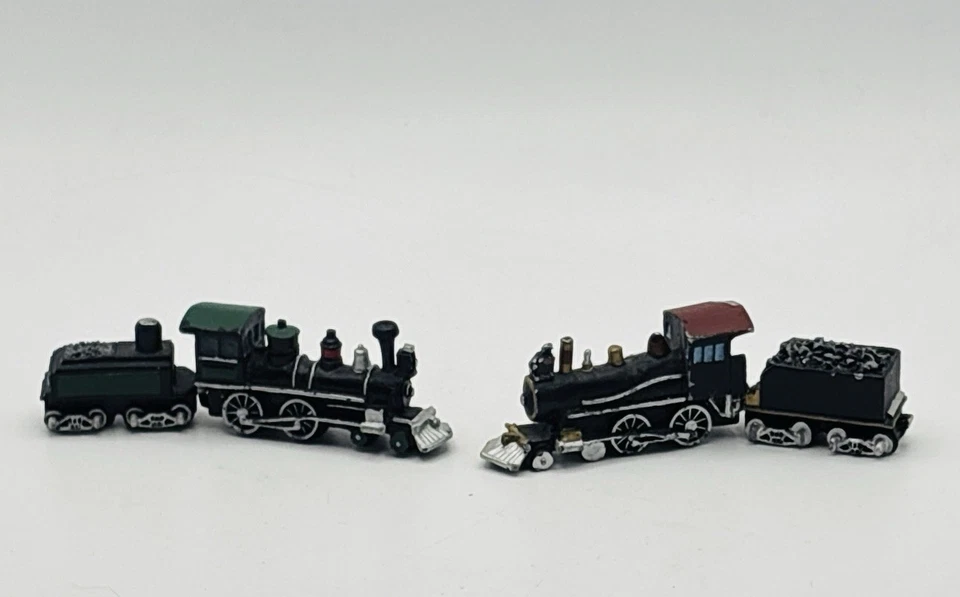 Juego de 4 vagones de tren de hierro fundido Danbury Mint Lockport Railroad serie Foto 4 de 4