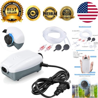 Whisper Adjustable Electric Air Pump - Perfect for 20 to 100 Gallon Fish Tanks