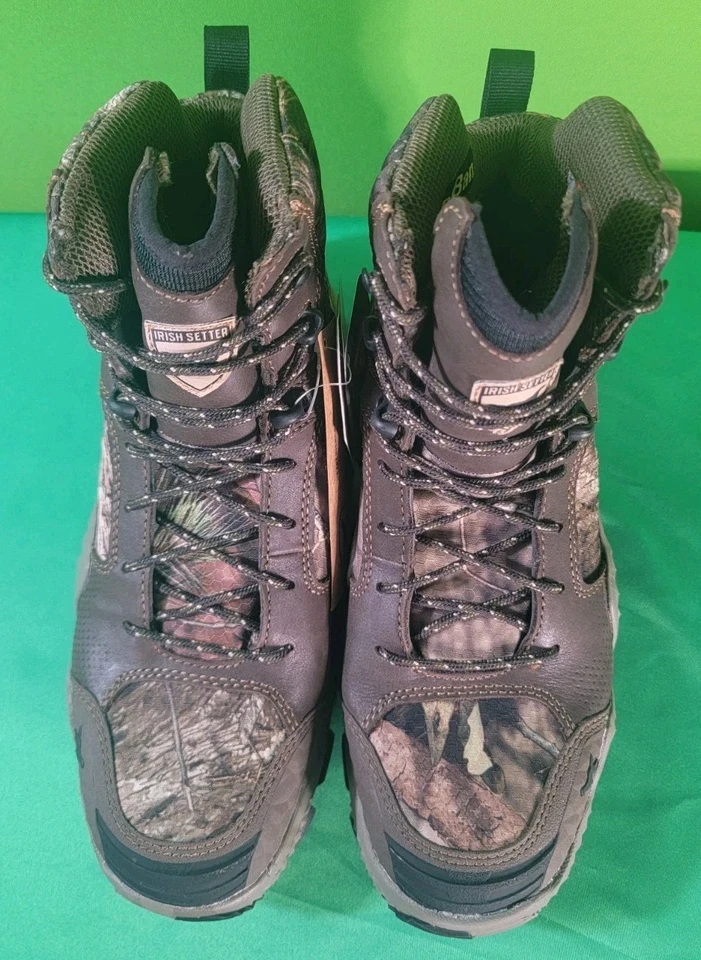 Irish Setter Insulated VAPRTREK 8" WP Hunting Boots, Camo, Men's 8.5 (See Desc.) - Image 4 of 4