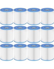 Type H Pool Filter Cartridge Replacement Compatible with Intex 29007E 330 12-Pk