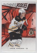 2021 Upper Deck SP Game Used Authentic Rookies Red Fragment /205 Jack Ahcan z6b