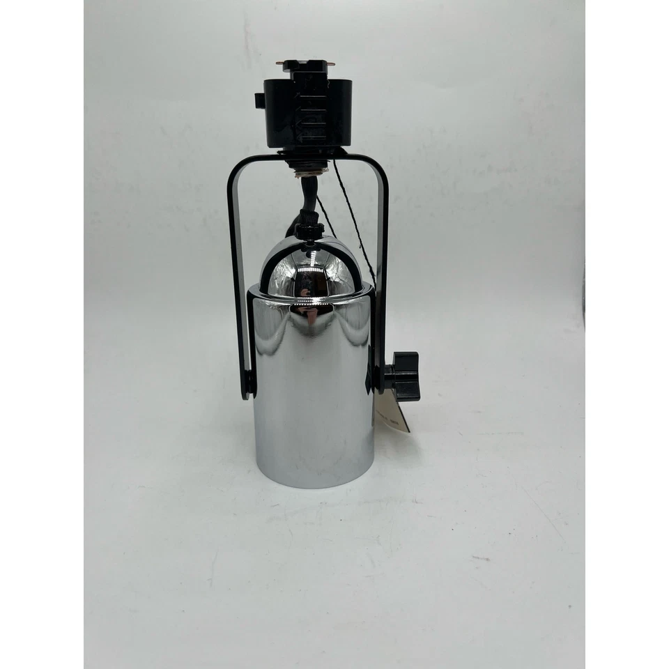 Lámpara de iluminación cromada vintage Juno Trac-Master T308 NOS accesorio de cabezal industrial Foto 2 de 4