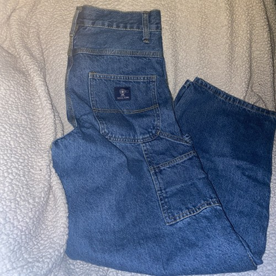#ad Rural King Medium Blue Wash Denim Carpenter Jeans 32X30 $13.99