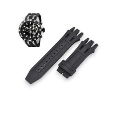 Subaqua 0903 26mm Black Rubber Watch Strap For Invicta