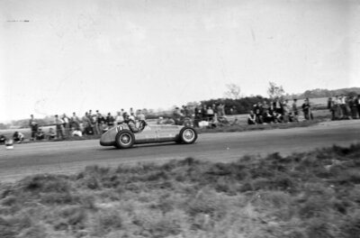 Reg Parnell in a Maserati 4CLT 1949 Motor Racing Old Photo 1