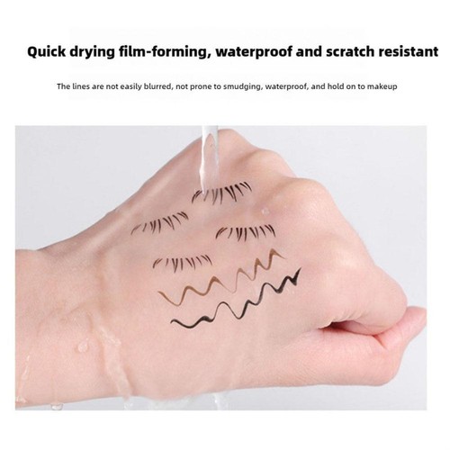 Black/Brown Lower Eyelashes Stamp Pen Waterproof Sweatproof Cosmetic Makeup CS - Picture 10 of 20