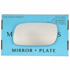 Left side Flat Wing door mirror glass for Vauxhall Calibra 90-97 + plate