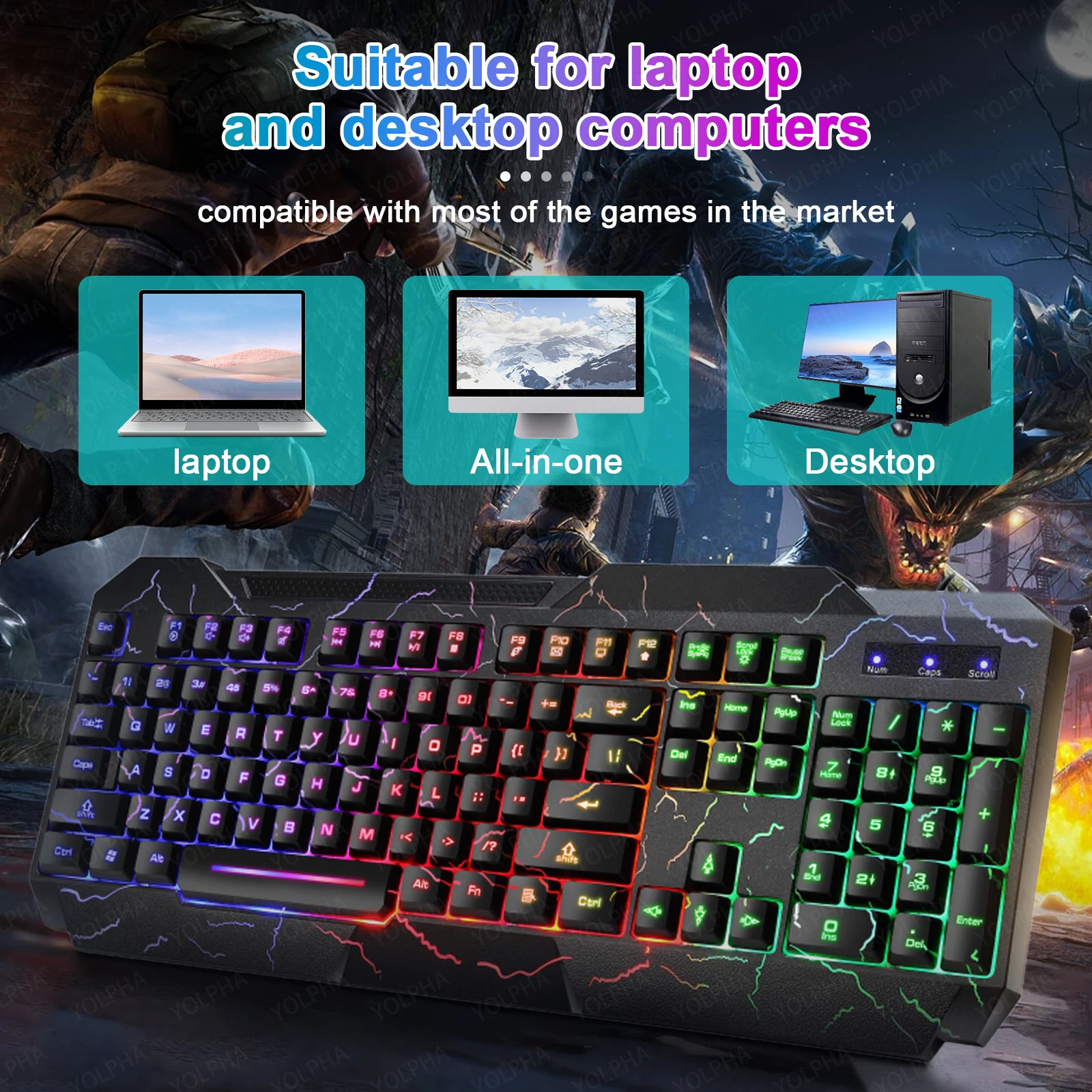 Ensemble clavier souris gaming RGB pour aménager un setup de streaming