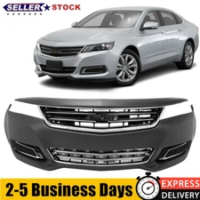 Front Bumper Cover Upper Lower Grille Fog Light For 2014-2020 Chevrolet Impala