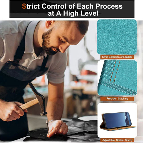 For Samsung Galaxy Z Fold Flip 3 4 5 6 7 Magnetic Case Leather Wallet Cover - Picture 5 of 16