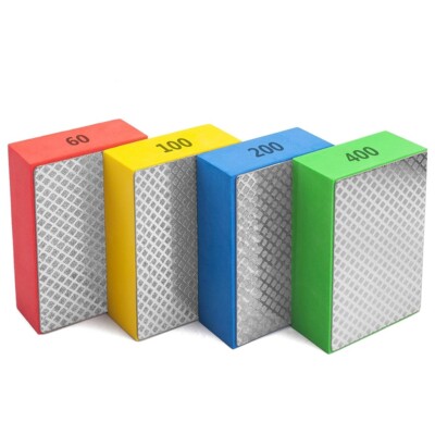 4Pack Diamond Hand Polishing Pads for Sanding Ceramics Glass Tile Concrete9811