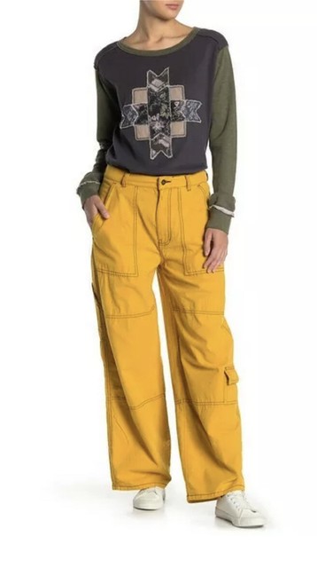 wide leg cargo pants
