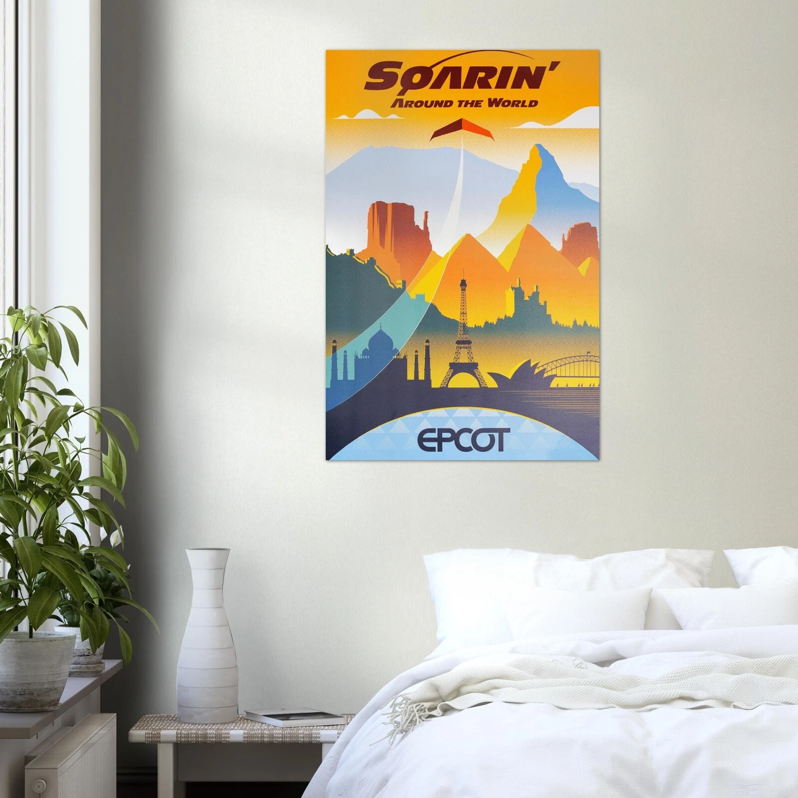 Disney Epcot Center Soarin Poster - Disney World Vertical Matte Poster