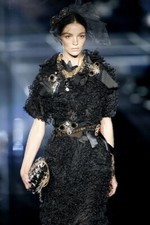 Dolce & Gabbana Vintage Black Embellished Dress from S/S 2009 (Size US 6, IT 42)