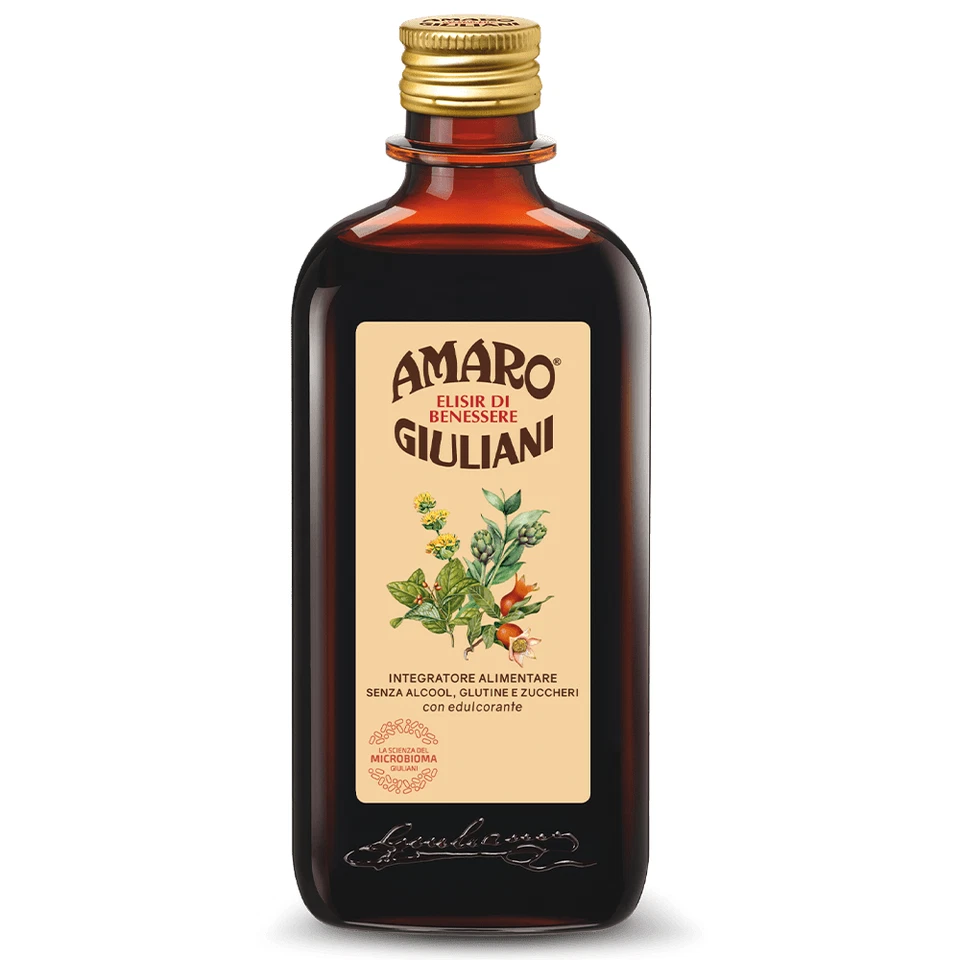 Amaro Giuliani Elisir di Benessere Senza Alcool e Zuccheri 300 ml