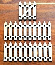 Fairy Garden Fence Miniature Picket Fence Dollhouse Wooden Fence Fairy House