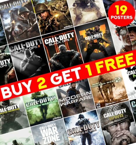 Call of Duty Game Posters Print Video Game Poster Art Wall Home Room Decor ED009 - 第 1/26 張圖片