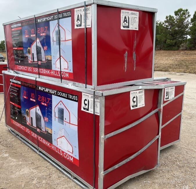 40'x80'x24' DUAL TRUSS *21oz PVC* Storage Building Shelter Barn eBay