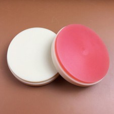 5 Piezas 98mm Doble Color Rosa + A2 Bloques PMMA para Prótesis Dental Laboratorio Dental
