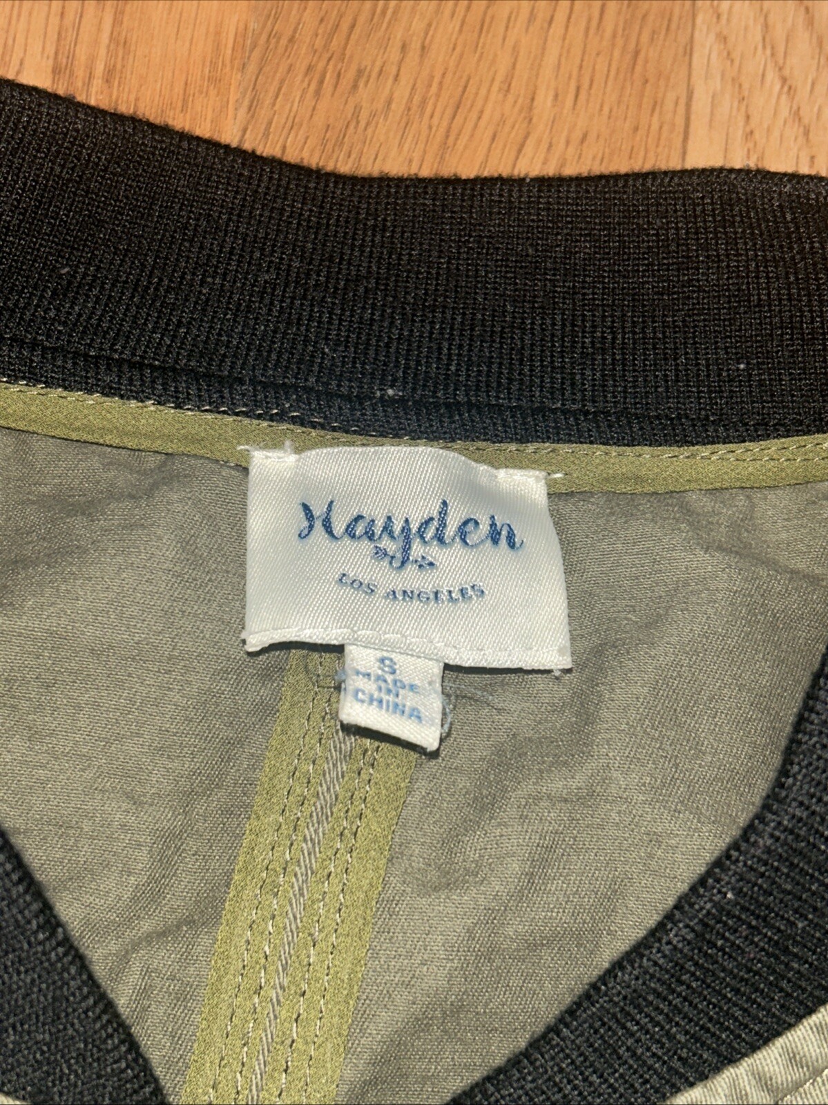 HAYDEN LA- Patchwork Bomber Jacket, Olive Green, … - image 3