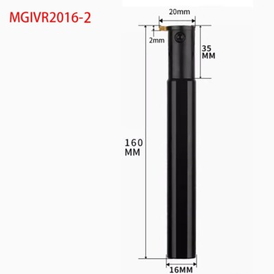 1pc 16mm*160mm MGIVR2016-2 CNC Grooving Cut-Off Tool Holder for MGGN200 MGMN200