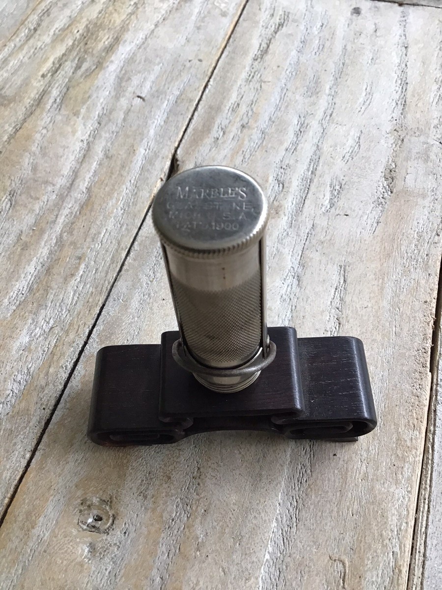 Support De Bâton D'allumage En Marbre - Outil Vintage Pour Chasse, Rando, Camping, Géocaching