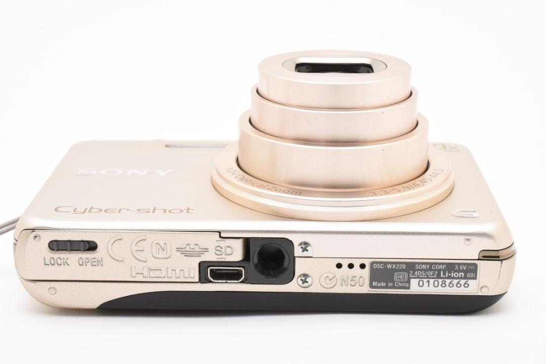 SONY Cyber-shot DSC-WX220　ゴールド Sony Cyber-shot DSC-WX220 Digital Camera Deluxe Kit (Gold) B&H