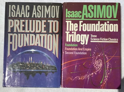 ISAAC ASIMOV : Prelude to Foundation & The Foundation Trilogy BCE HC/DJ 