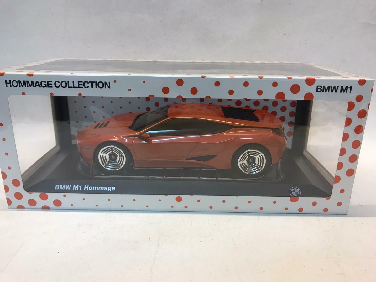 Norev BMW M1 Hommage Orange Metallic 1/18 Dealer Box