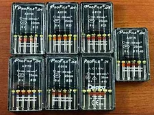 Dentsply Maillefer Dental Profile ISO 25mm rotary files all Taper 6/pack