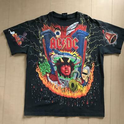 AC / DC 1992 Vintage T-shirt 90s Total Pattern Multicolor Men size XL Made  in US | eBay
