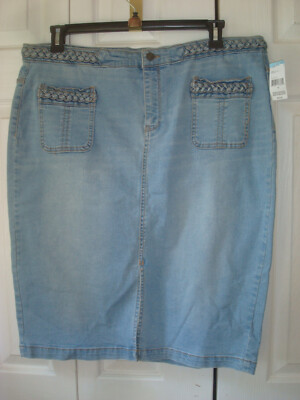 Ladies Denim Skirt Size 18 C.R. Blues NEW