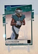 JALEN REAGOR 2020 Panini Chronicles #/99 BLUE PRIZM HOLO Clearly Donruss RC