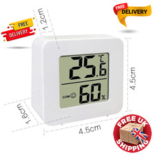 Digital LCD Room Thermometer Hygrometer | Indoor Temperature & Humidity Gauge