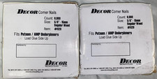 Decor Corner Nails, AMP Underpinners, 2 pack, 6000 count, One New, One Open