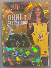 10/10!!!! 2024 Panini Select WNBA Kalani Brown Gold Prizm Auto Wings LA Sparks