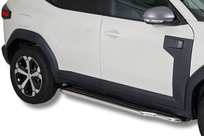 Trittbretter für DACIA Duster 3 PYM PYN Bj.2024- Edelstahl poliert Ø50mm mit TÜV