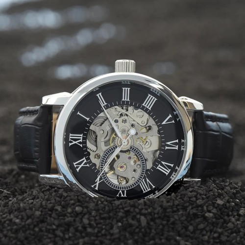 To My Dad, Gift from son or Daughter to Father, Luxury Men's Openwork Watch - Picture 8 of 12