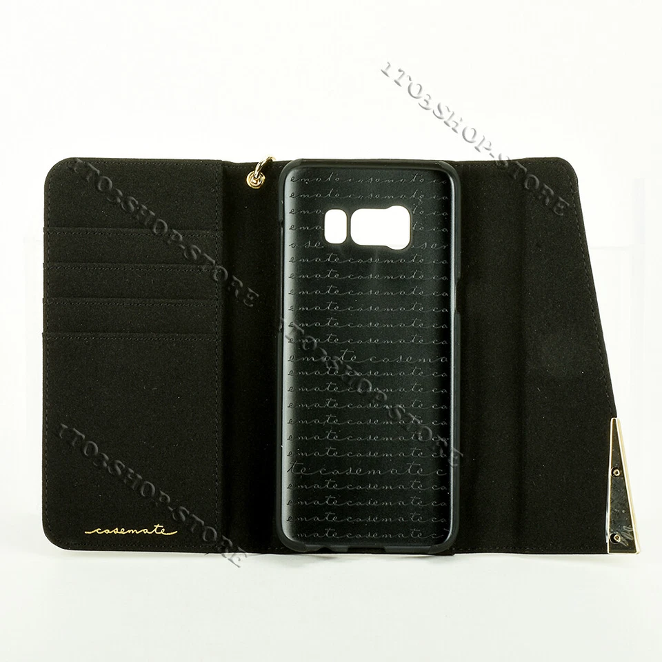 Case-Mate Folio Cartera Samsung Galaxy S8 Funda de Cuero con Ranuras para Tarjetas - Negra Usada Foto 3 de 4