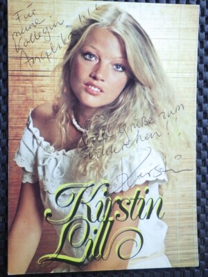 Autogrammkarte Musik -Kirstin Lill - METRONOME - Late 1970s