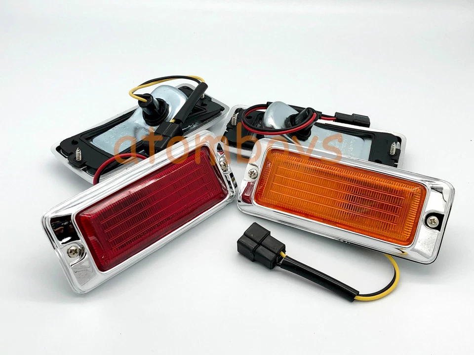 x4 PARA MAZDA ROTATIVO RX3 808 RX4 929 12A INTERMITENTE LUCES MARCADORAS LATERALES ROJO ÁMBAR Foto 4 de 4