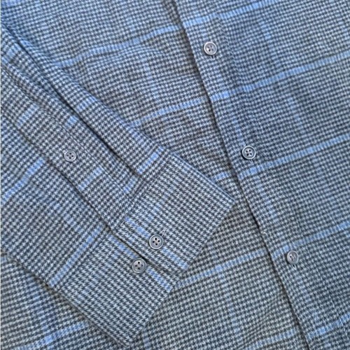 Croft & Barrow flannel shirt men’s XXL gray plaid extra soft button up down NWT - Picture 2 of 9