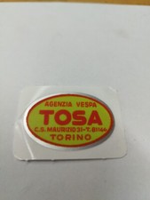 Aufkleber Vespa Händlerschild für's Beinschild Tosa