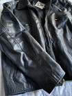 THE ORIGINAL LEATHER LINE NYC VINTAGE Black Soft Cowhide Leather Jacket Size 42 — photo 8