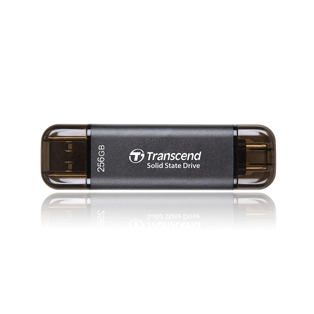 Transcend 256GB / 512GB ESD310C Portable SSD USB Type-A + Type-C Up to  1050MB/s