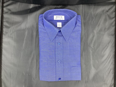 Arrow Mens collared button down long- sleeve blue size Large 16 32/33